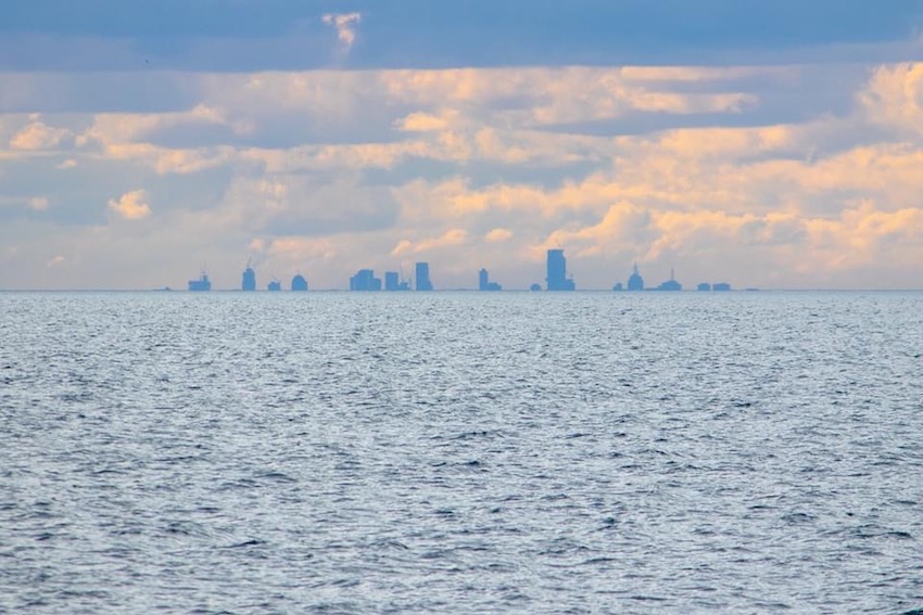 Melbourne as seen from Rye